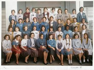 COLLEGE MODERNE DE JEUNES FILLES 1958 3 EME M6
